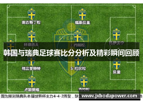 韩国与瑞典足球赛比分分析及精彩瞬间回顾
